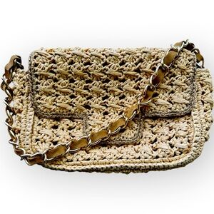 Caterina Bertini Woven Shoulder Bag